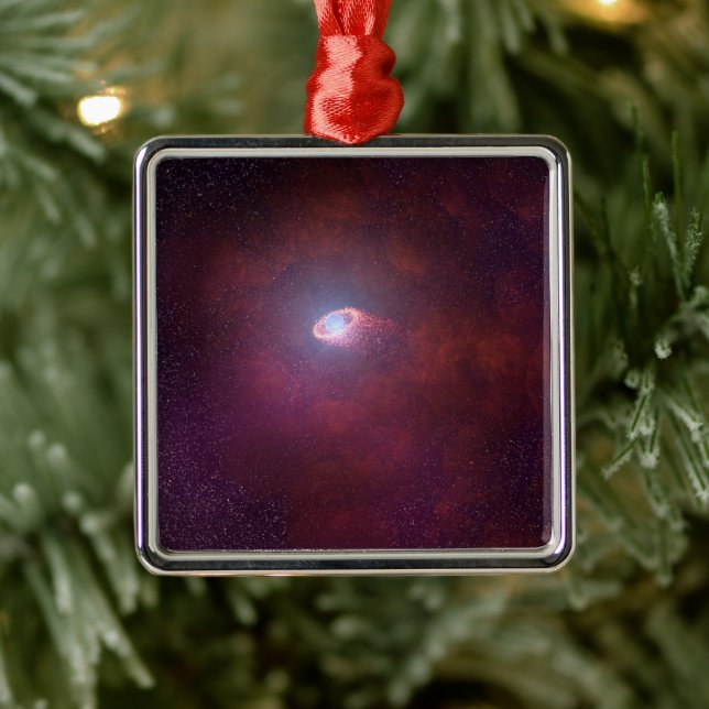 Pulsar Wind From A Neutron Star. Metal Tree Decoration (Tree)