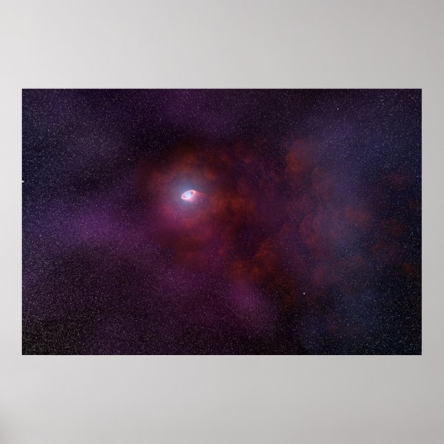 Pulsar Wind From A Neutron Star. Poster (Front)