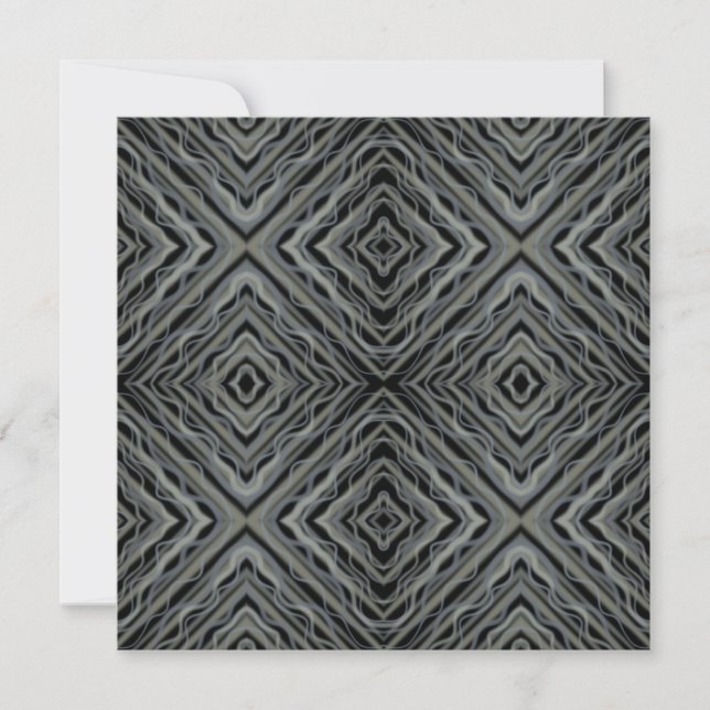 Pulsating Rhythm Modern Abstract Art Illustration  Card (Front)