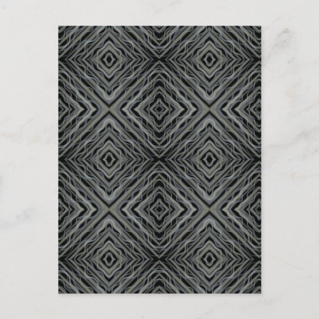 Pulsating Rhythm Modern Abstract Art Illustration  Postcard (Front)