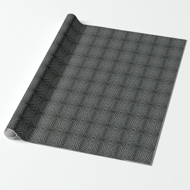 Pulsating Rhythm Modern Abstract Art Illustration  Wrapping Paper (Unrolled)