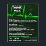 Pulse Rate Design, EMT, Paramedic Advertising Flyer<br><div class="desc">Pulse Rate Design,  EMT,  Paramedic Advertising Flyers By The Business Card Store.</div>