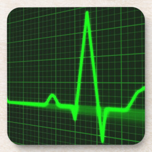 Pulse Trace Pattern Coaster