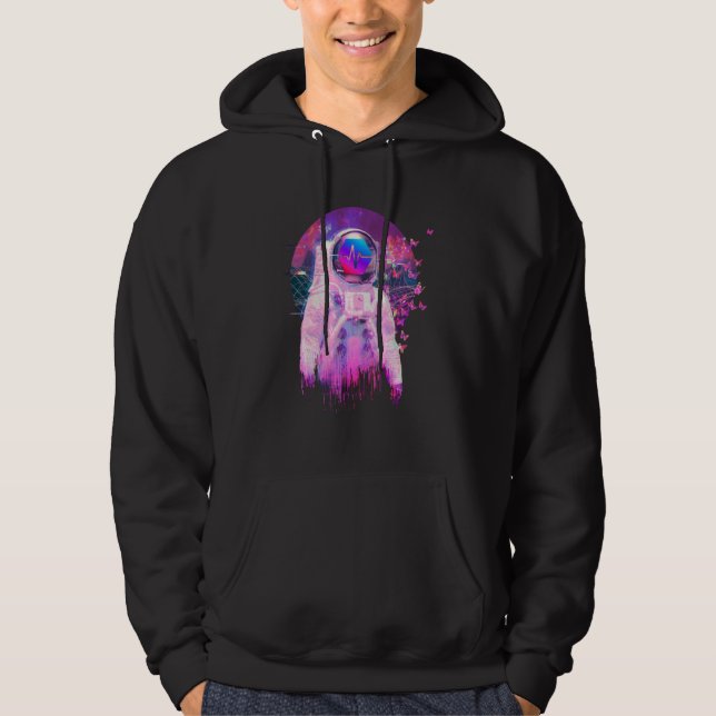 Pulsechain Crypto Moon Man Space Dream Cryptocurre Hoodie (Front)