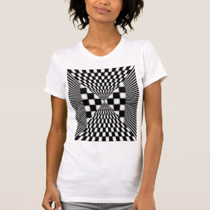 Pulsing Chequered Design T-Shirt