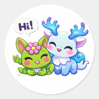 Pulspunkys Kawaii Fantasy Creature Sticker