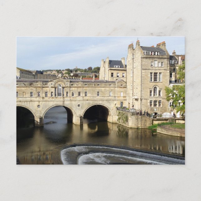 Pulteney Bridge and River Avon, Bath, England Postcard (Front)