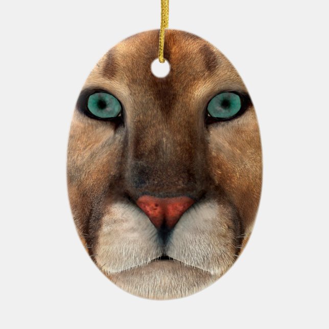 Puma Ceramic Tree Decoration (Front)