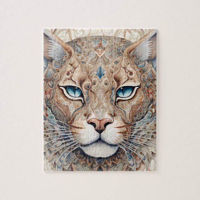 Puma Face Surreal Art  Jigsaw Puzzle (Vertical)