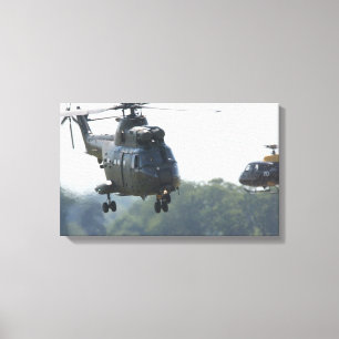 Puma helicopter canvas print