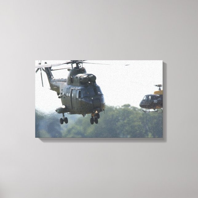 Puma helicopter canvas print (Front)
