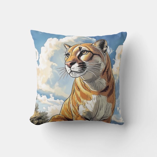 Puma I Cougar Cushion (Front)