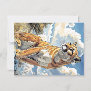 Puma I Cougar Postcard