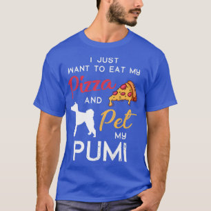 Pumi Dog Pizza Lover Owner Christmas Birthday Gift T-Shirt