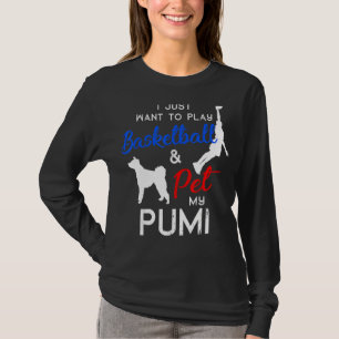 Pumi Funny Basketball Dog Owner Xmas T-Shirt