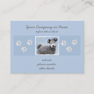 Pumi Painting - Cute Original Dog Art Business Card