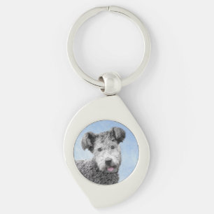 Pumi Painting - Cute Original Dog Art Key Ring