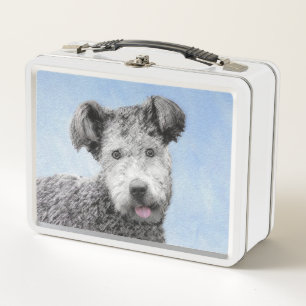 Pumi Painting - Cute Original Dog Art Metal Lunch Box