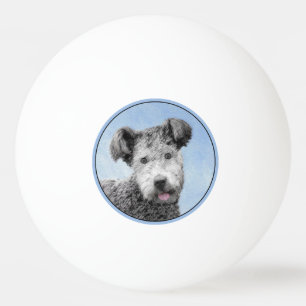 Pumi Painting - Cute Original Dog Art Ping Pong Ball