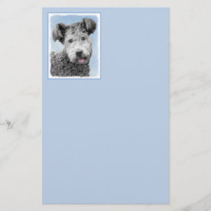 Pumi Painting - Cute Original Dog Art Stationery