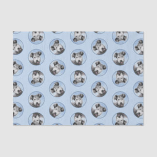 Pumi Painting Grey Pumik Cute Original Pet Dog Art Tissue Paper