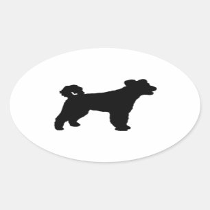 pumi silhouette oval sticker
