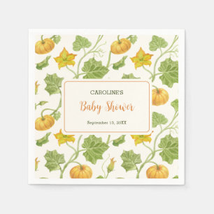 pumkin botanical pattern napkin