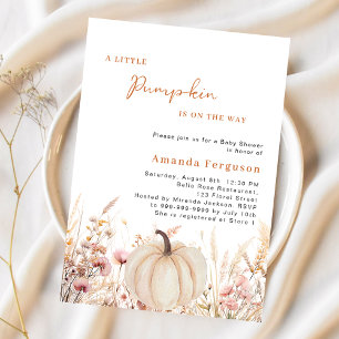 Pumkin on the way wildflowers budget Baby Shower