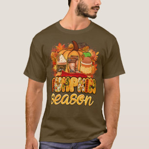 Pumkin Season Pumkin Spice Hello Fall Vibes Happy  T-Shirt