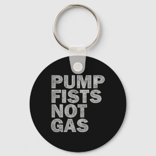 Pump Fists Not Gas Funny New Jersey Beach Souvenir Key Ring