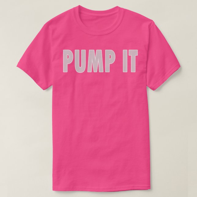 Pump It Pump Iron Baseball Cap T-Shirt (Design Front)