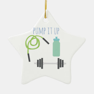 Pump it up ceramic tree decoration