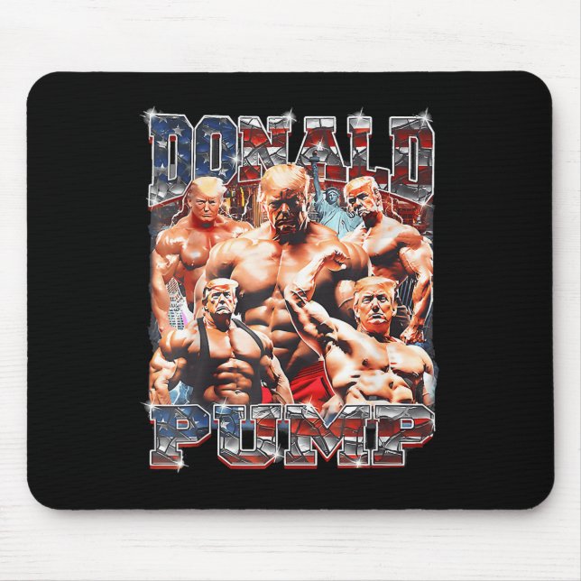Pump Make America Strong Again Trump 2024  Mouse Pad (Front)