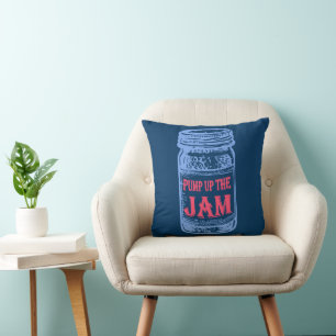 Pump Up The Jam Jar Cushion