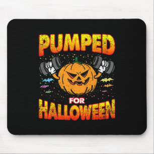 Pumped For Halloween Costume Gym Workout Bodybuild Mouse Pad
