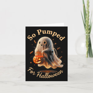 Pumped Halloween T1d Cute Ghost Type 1 Diabetes Card