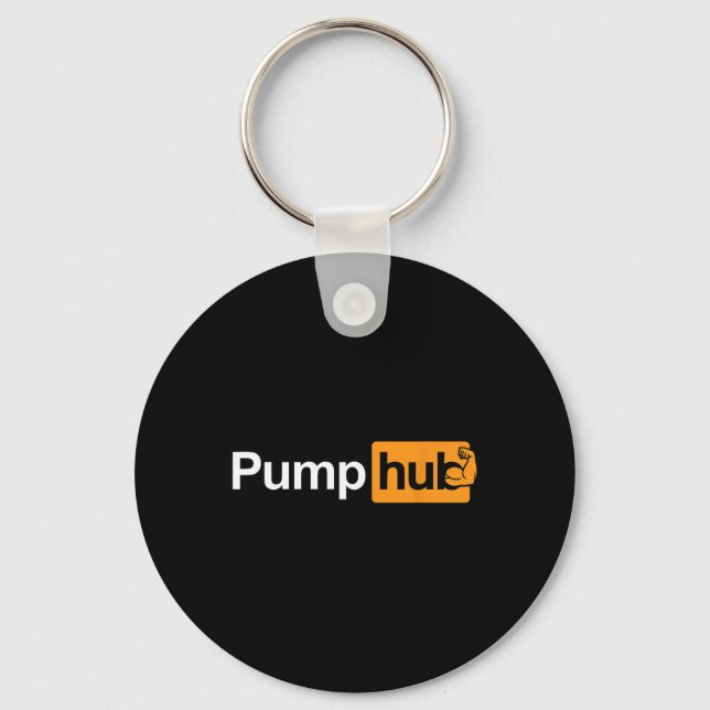 Pumphub Bodybuilding And Weightlifting Design For  Key Ring (Front)