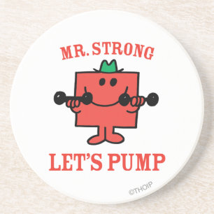 Pumping Iron With Mr. Strong Coaster