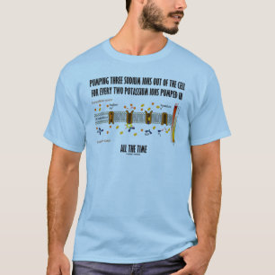 Pumping Three Sodium Ions Out Of Cell (Na-K Pump) T-Shirt