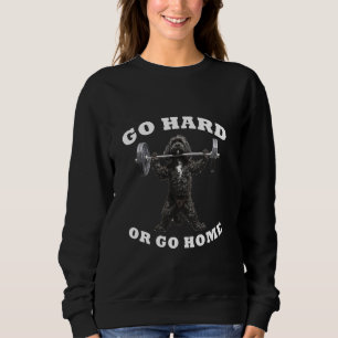 Pumping Weight Lifting Funny Portuguese Water Dog  Sweatshirt