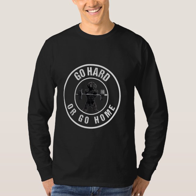 Pumping Weight Lifting Funny Portuguese Water Dog  T-Shirt (Front)