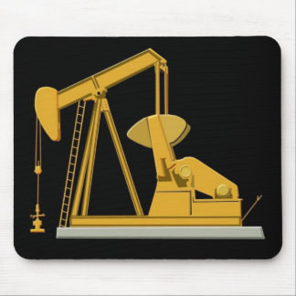 pumpjack black mouse pad