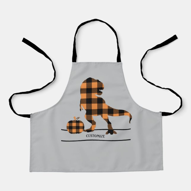 Pumpkasaurus Rex Apron (Front)