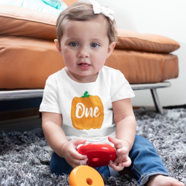 Pumpkin 1st Birthday Baby T-Shirt (Creator Uploaded)