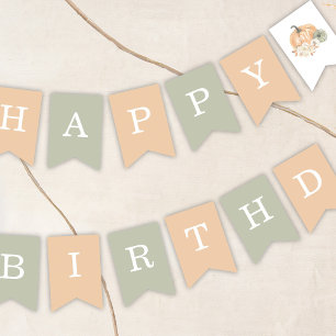 Pumpkin 1st Birthday Bunting
