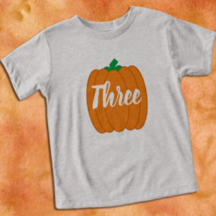 Pumpkin 3rd Birthday Toddler T-shirt