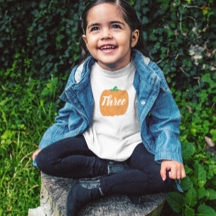 Pumpkin 3rd Birthday Toddler T-shirt