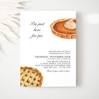 Pumpkin and Apple Pie Thanksgiving Dinner Party