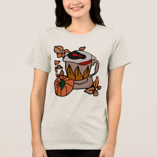 Pumpkin and Brewed-Eye Vibes to Perfection  Tri-Blend Shirt