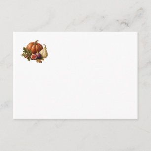 Pumpkin and Fig Autumn Blank Recipe Card